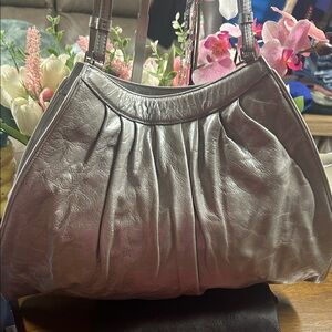 Hobo International Elegant Silver leather Bag